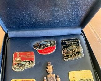 Winston cup collectibles, pins, die cast, etc