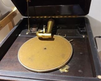 Antique Victrola record player