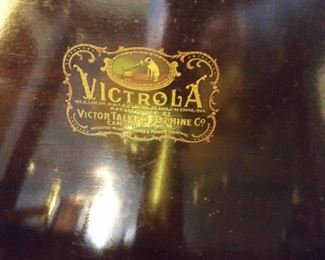 Antique Victrola record player