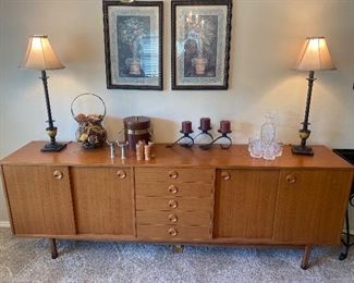 Mid Century credenza - console - buffet - side board - cabinet
Purchased by the home owner in Italy in the 70’s. In great condition. 