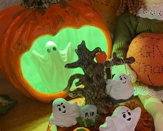 One of the light up Halloween decorations