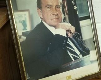 Autographed President Richard Nixon Photo