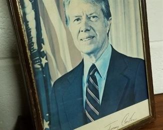 Autographed President Jimmy Carter Photo