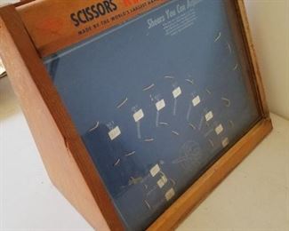 Vintage Sears Scissors Kleencut Shears Display Box