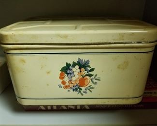 Vintage Tin Bread Box