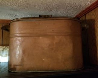 Huge Copper Container with Lid
