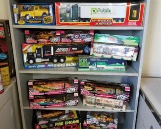 Huge Collection of Toy Semi Trucks (This is only a few, there are many more in other rooms)