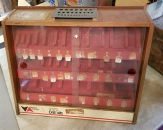 Display cases for Drill Bits from an old hardware store