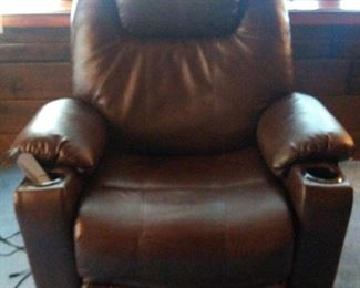 Leather Recliner with Remote