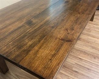 #1	Farmhouse Pine Home-Made Table w/4 legs 8'x40.5x30T	 $325.00 
