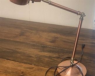 #4	Copper Desk Lamp	 $50.00 
