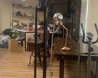 #6	Black Metal Base Floor Lamp 69" Tall	 $65.00 
