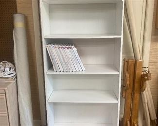 #17	White Laminate 4 shelf adj. Cabinet - 30x12x72	 $60.00 
