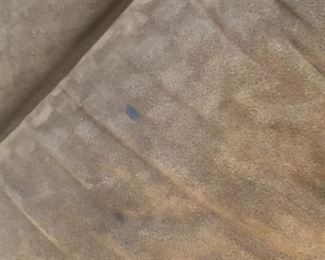 #27	Double Reclining Brown Microfiber Sofa (as is few spots) 88" Long 	 $175.00 
