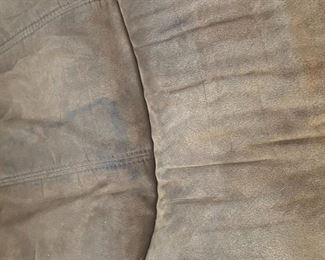 #27	Double Reclining Brown Microfiber Sofa (as is few spots) 88" Long 	 $175.00 
