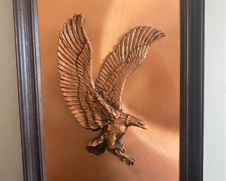 #29	Black Framed Copper Eagle in Copper Setting - 34Hx24W	 $100.00 
