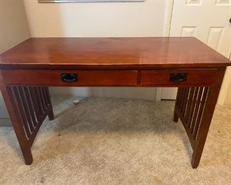 #32	Shaker Style Writing Desk w/2 drawers & pull-out keyboard 52x24x32	 $65.00 
