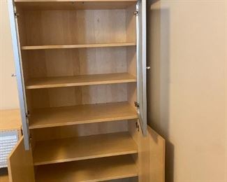 #33	IKEA Storage Cabinet w/roll-top Pull down w/2 drawers 33.5x17x36.5	 $75.00 
#34	IKEA Storage Cabinet w/roll-top pull down w/Bottom Adj. File Drawer  33.5x17x36.5	 $75.00 
#35	IKEA Cabinet w/6 Doors & 5 shelves - (sold as 1 unit) - 33.5x17x84	 $125.00 
#36	IKEA open Shelf - 33wx14Dx17H	 $20.00 
