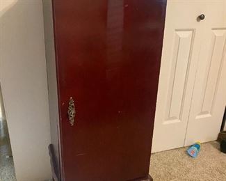 #39	Jewelry Armoire (as is Finish Front) w/right side open & lift Top 15x14.5x39.5	 $60.00 
