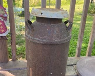 #45	Heavy Rusted Milk Can - 23"T	 $35.00 
