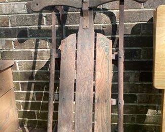 #51	Rusty Metal Snow Sled	 $20.00 
