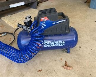 #67	Campbell Hausfeld Air Compressor FP209402 w/hose	 $40.00 
