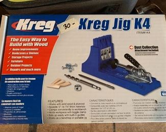 #72	Kreg Jig k4	 $30.00 
