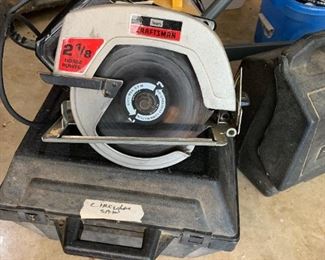 #79	Craftsman 2 1/8HP Circular Saw w/case	 $30.00 

