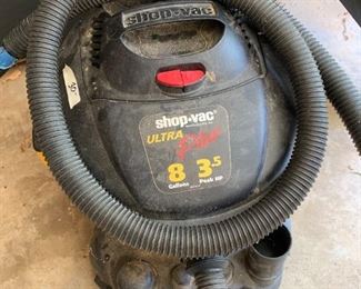 #80	Shop Vac ultra Plus 3.5HP 8 Gallon Vacuum	 $30.00 
