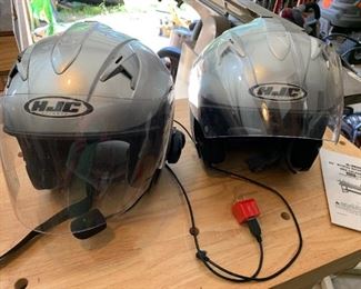 #104	HJC Medium Motorcycle Helmet - wireless headset	 $100.00 
#105	HJC Large Motorcycle Helmet - wireless Headset	 $100.00 
#106	HJC Large Motorcycle Helmet - corded	 $75.00 
