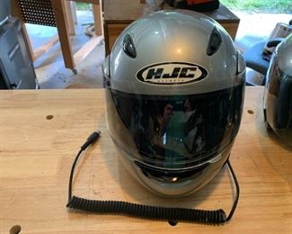#104	HJC Medium Motorcycle Helmet - wireless headset	 $100.00 
#105	HJC Large Motorcycle Helmet - wireless Headset	 $100.00 
#106	HJC Large Motorcycle Helmet - corded	 $75.00 
