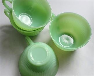 Unmarked Jadeite Cups