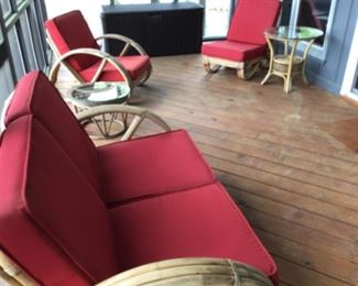 Vintage Mid-Century Modern Paul Frankl Pretzel Patio Furniture