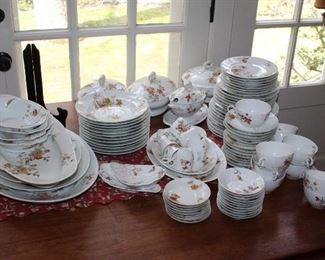 LARGE LIMOGE DINNER SET