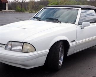 1993 Ford Mustang LX 5.0, Convertible, 46,381 Miles, Prof Dyno Tuned, VIN # 1FACP44E2PF201319