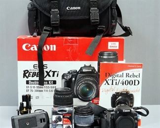 Canon EOS Digital Rebel Xti Double Lens Kit, Contains