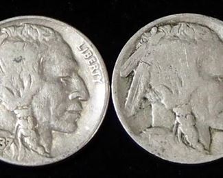 Buffalo Nickels, Qty 40, Various Years