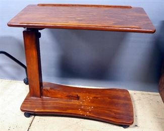 Tilting Overbed Table, Adjustable Height