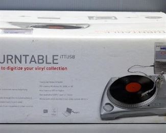 Ion USB Turntable Model iTTUSB, In Box