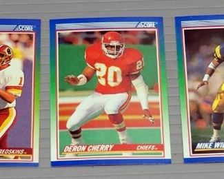 1990 Score Football Cards And 1987 Topps Baseball Cards, Uncounted