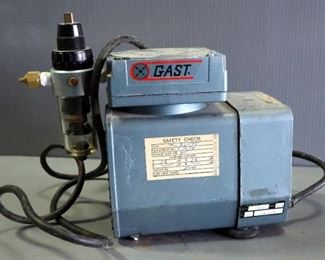 Gast Compressor/Vacuum Pump, 60Hz, 1/8 HP, 115V, 4 Amps