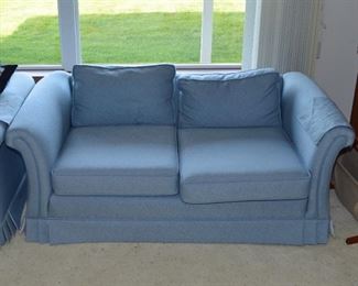 Blue love seat