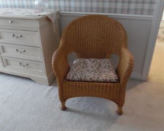 Nice small wicker chair in perfect condition