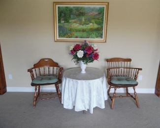 Vintage Classic Colonial chairs and table