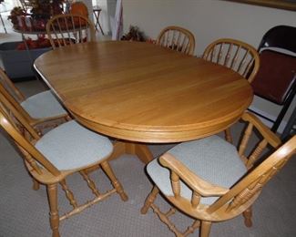 Solid Oak Table and chairs set