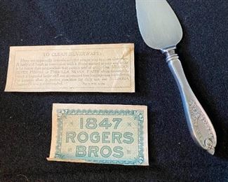 1847 Rogers Bros Silver Plated Pie And Pastry Knife