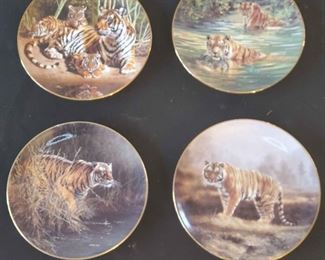 Bradex Decorative Plates of Bengal Tigers