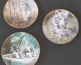 Bradex Decorative Plates Of White Tigers