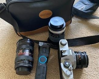 Canon TX 35mm Camera with lenses