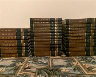 Complete Set Of World Book Encyclopedias And Year Books